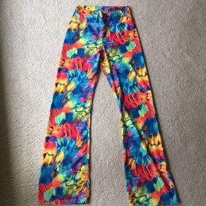 Brooke Taylor Yoga Flare Bell bottom multicolor floral